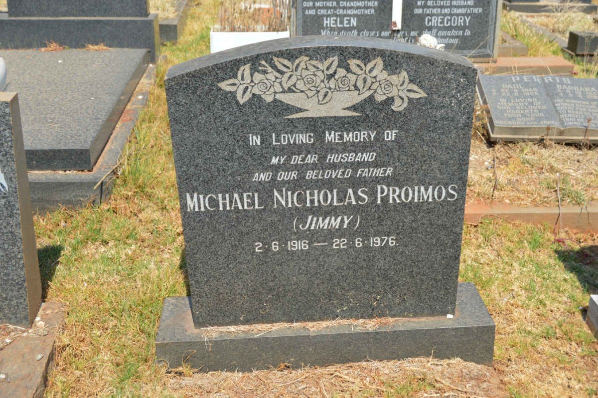 PROIMOS Michael Nicholas 1916-1976