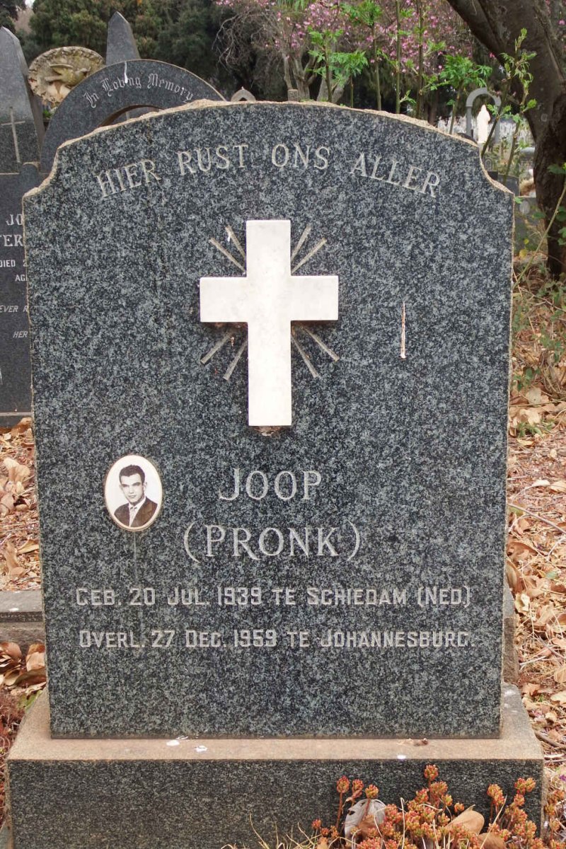 PRONK Joop 1939-1959