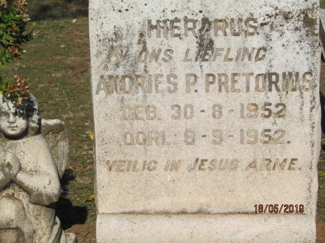 PRETORIUS Andries P. 1952-1952