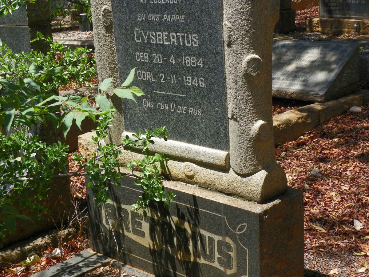 PRETORIUS Gysbertus 1884-1946