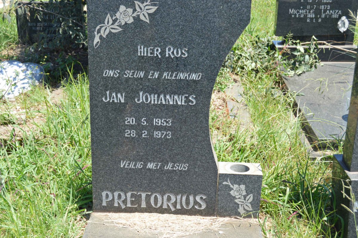 PRETORIUS Jan Johannes 1953-1973