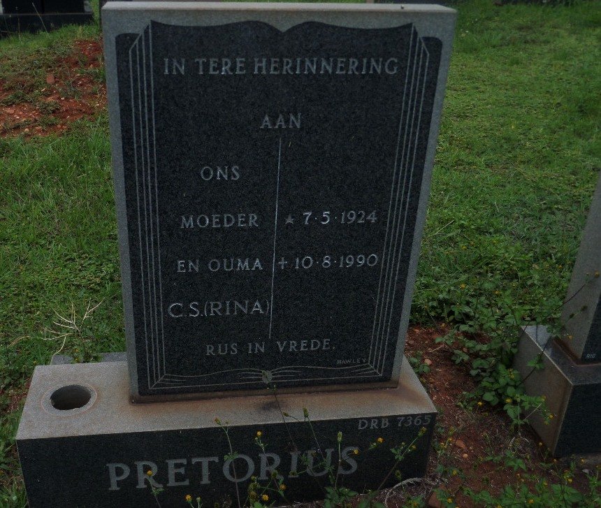 PRETORIUS C.S. 1924-1990