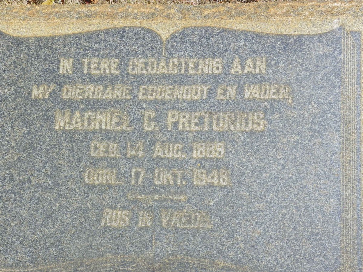 PRETORIUS Machiel C. 1889-1948