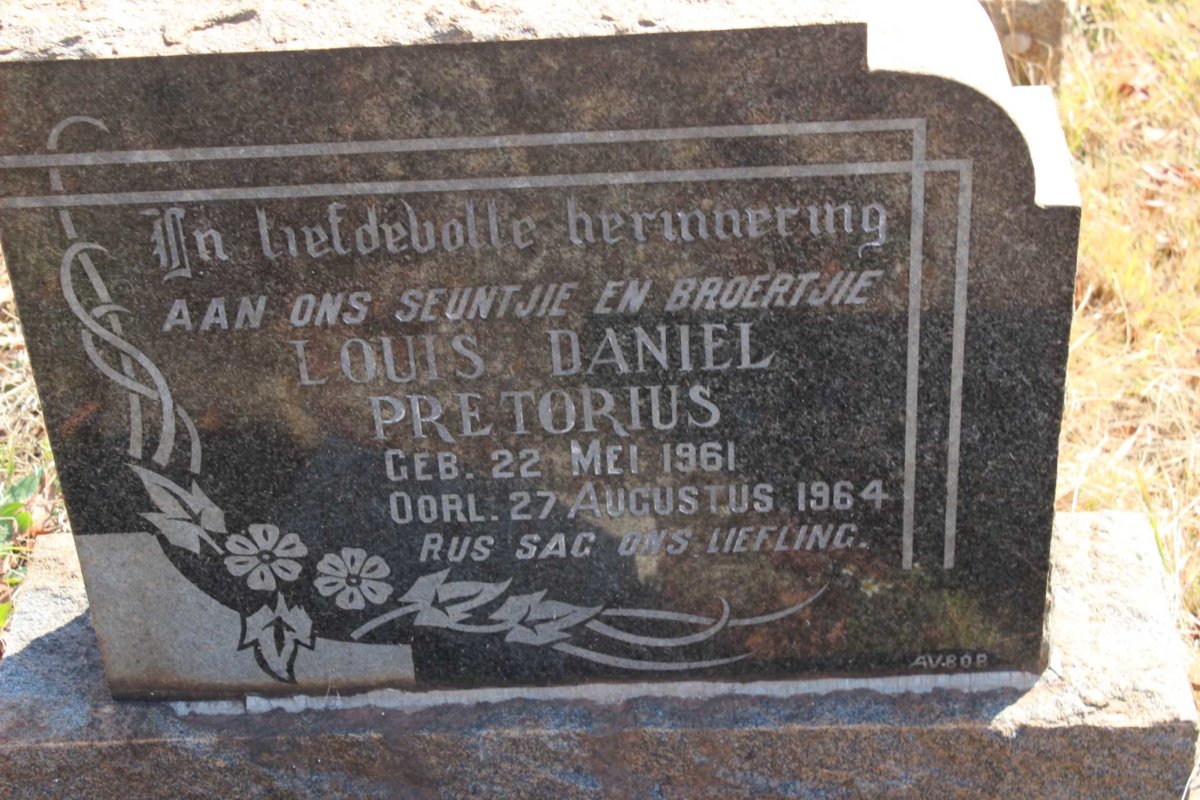 PRETORIUS Louis Daniel 1961-1964 :: PRETORIUS Henrietta -1967