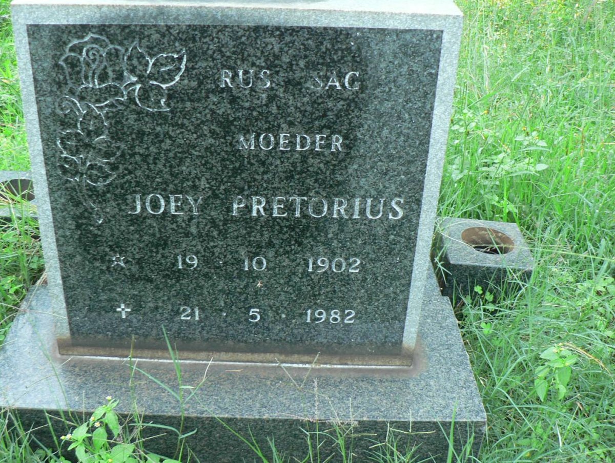 PRETORIUS Joey 1902-1982