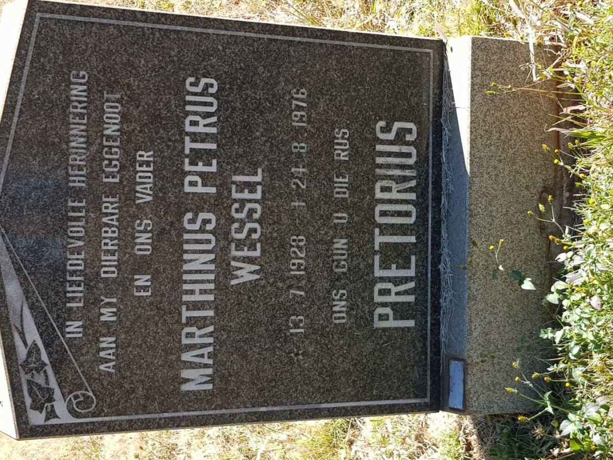 PRETORIUS Marthinus Petrus Wessel 1928-1976