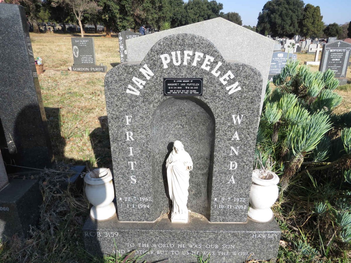PUFFELEN Margaret, van 1949-2013 :: VAN PUFFELEN Frits 1967-1994 &amp; Wanda 1972-2012