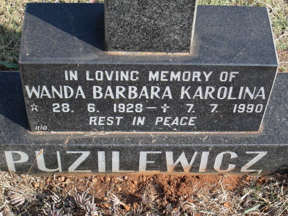 PUZILEWICZ Wanda Barbara Karolina 1928-1990