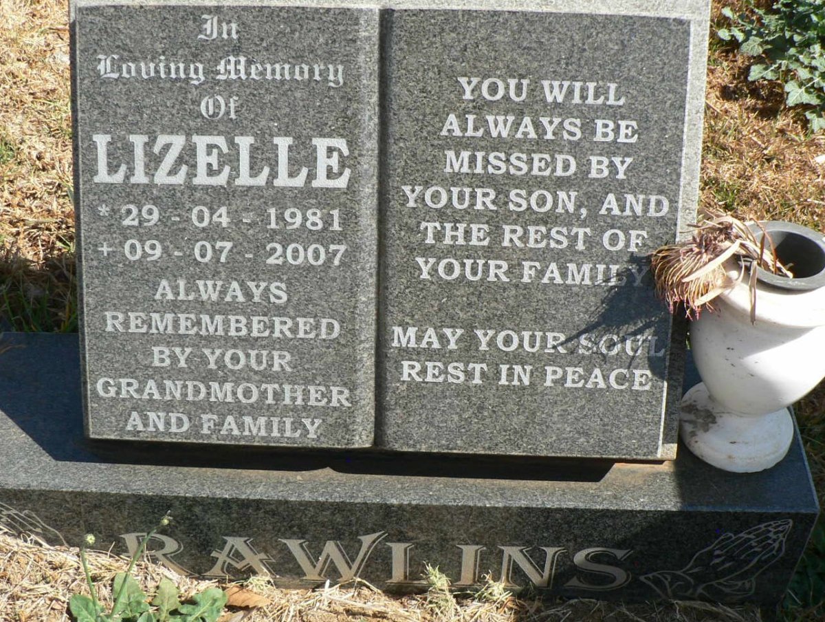RAWLINS Lizelle 1981-2007