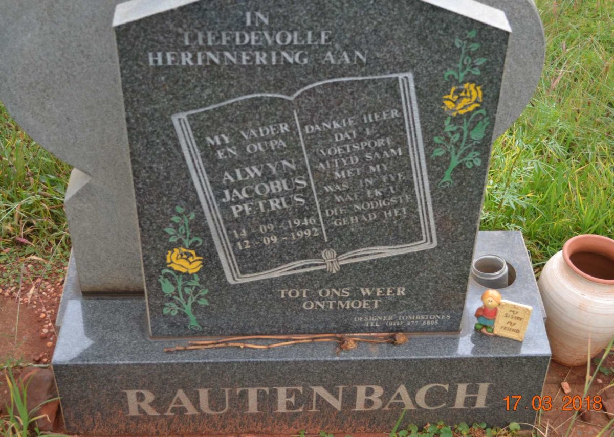 RAUTENBACH Alwyn Jacobus Petrus 1946-1992