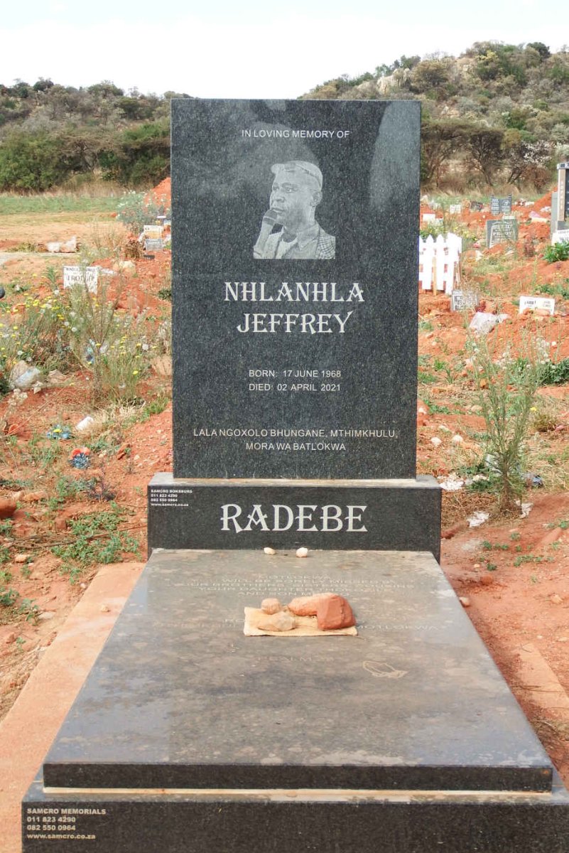 RADEBE Nhlanhla Jeffrey 1968-2021