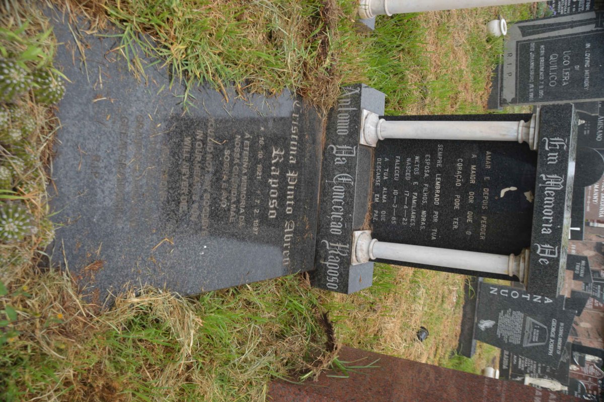 RAPOSO Antonio da Conceicao 1923-1985 &amp; Cristina Pinto Abreu 1921-1997