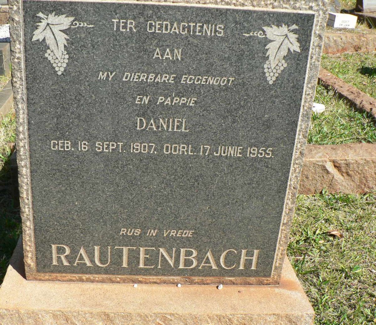 RAUTENBACH Daniel 1907-1955