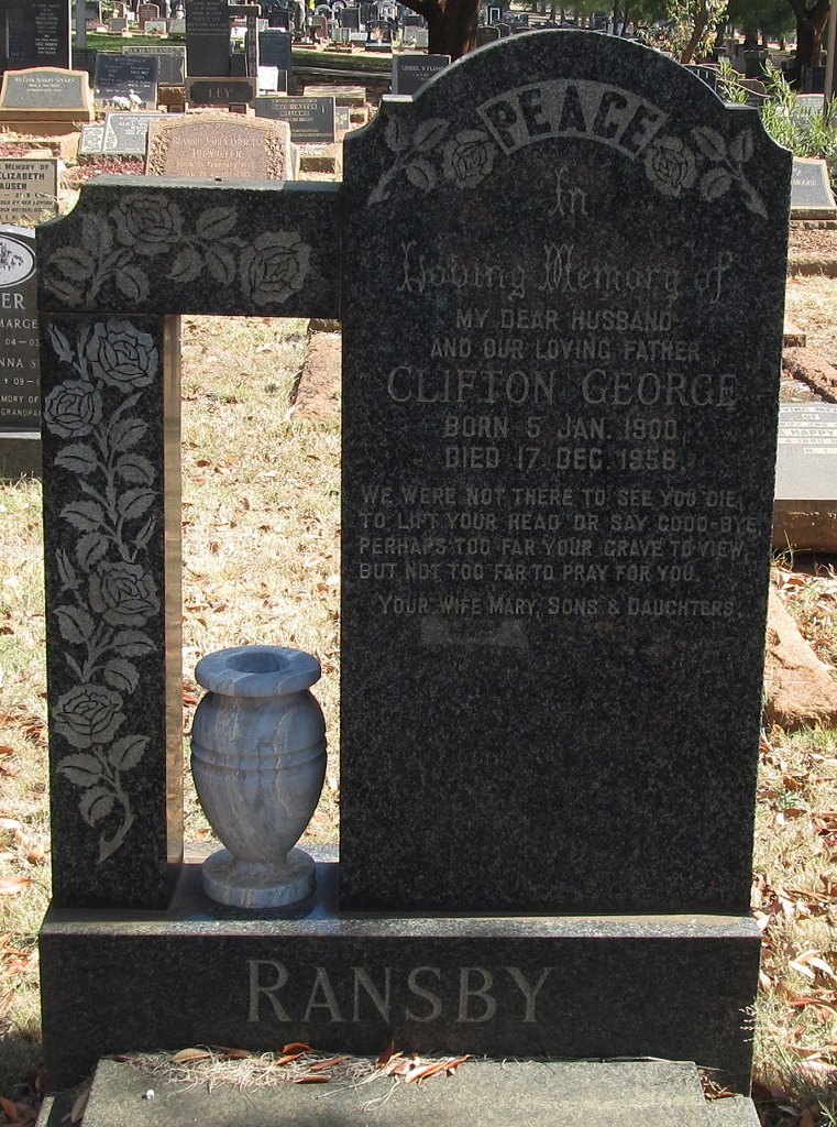 RANSBY Clifton George 1900-1956