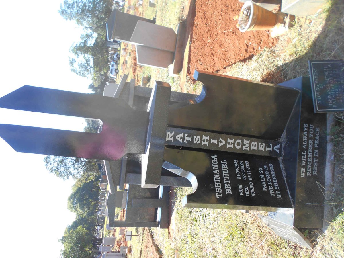 RATSHIVHOMBELA Tshinanga Bethuel 1942-2009