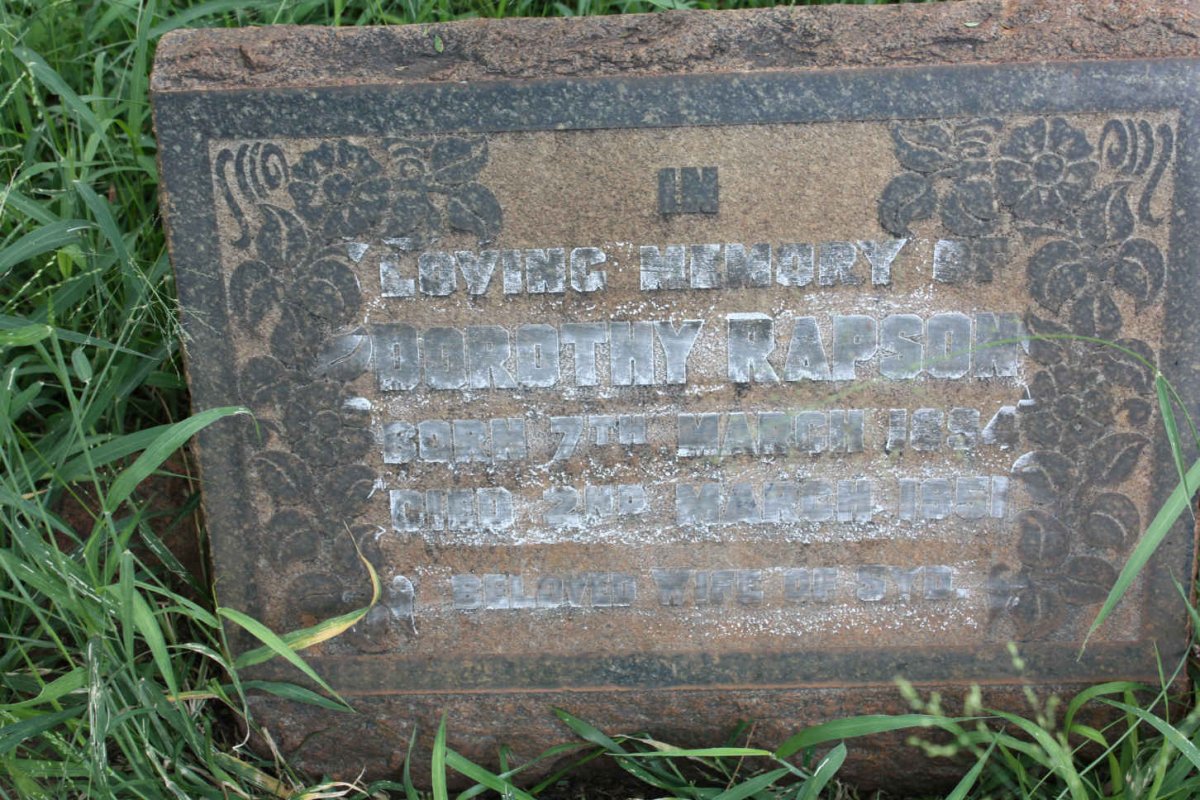 RAPSON Dorothy 1894-1951