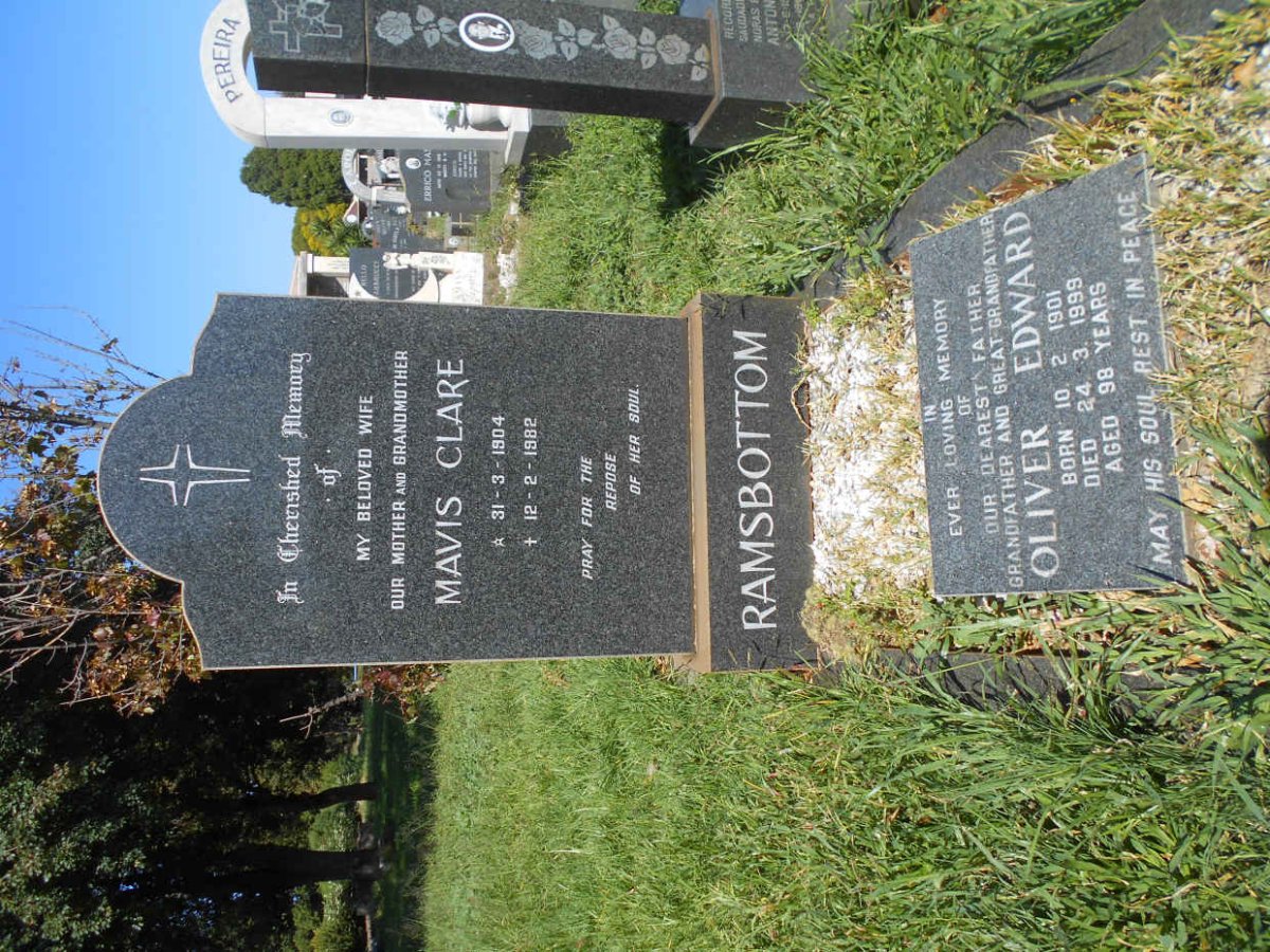 RAMSBOTTOM Oliver Edward 1901-1999 &amp; Mavis Clare 1904-1982