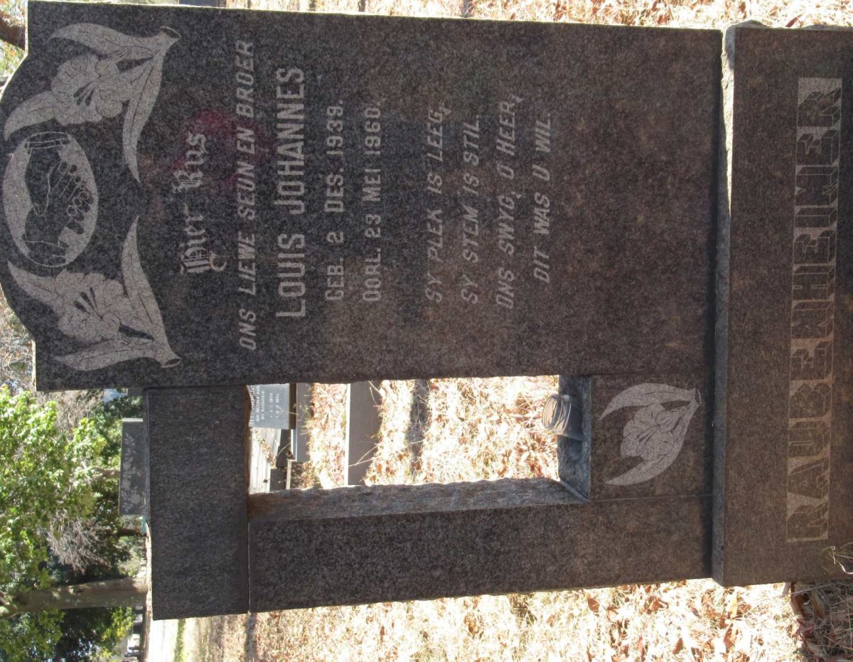 RAUBENHEIMER Louis Johannes 1939-1960