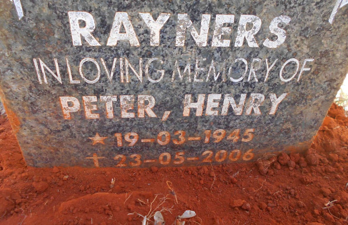 RAYNERS Peter Henry 1945-2006