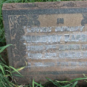 RAPSON Dorothy 1894-1951