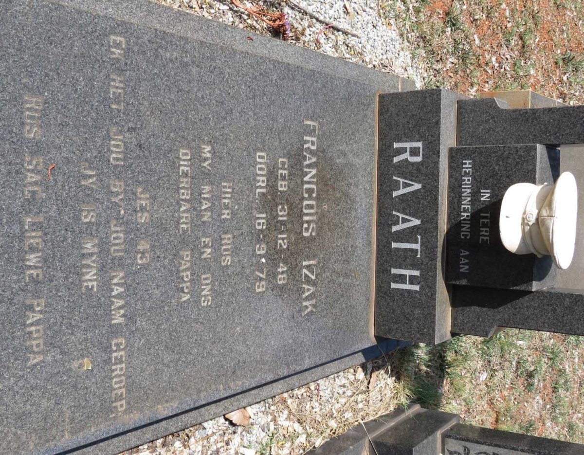 RAATH Francois Izak 1948-1979