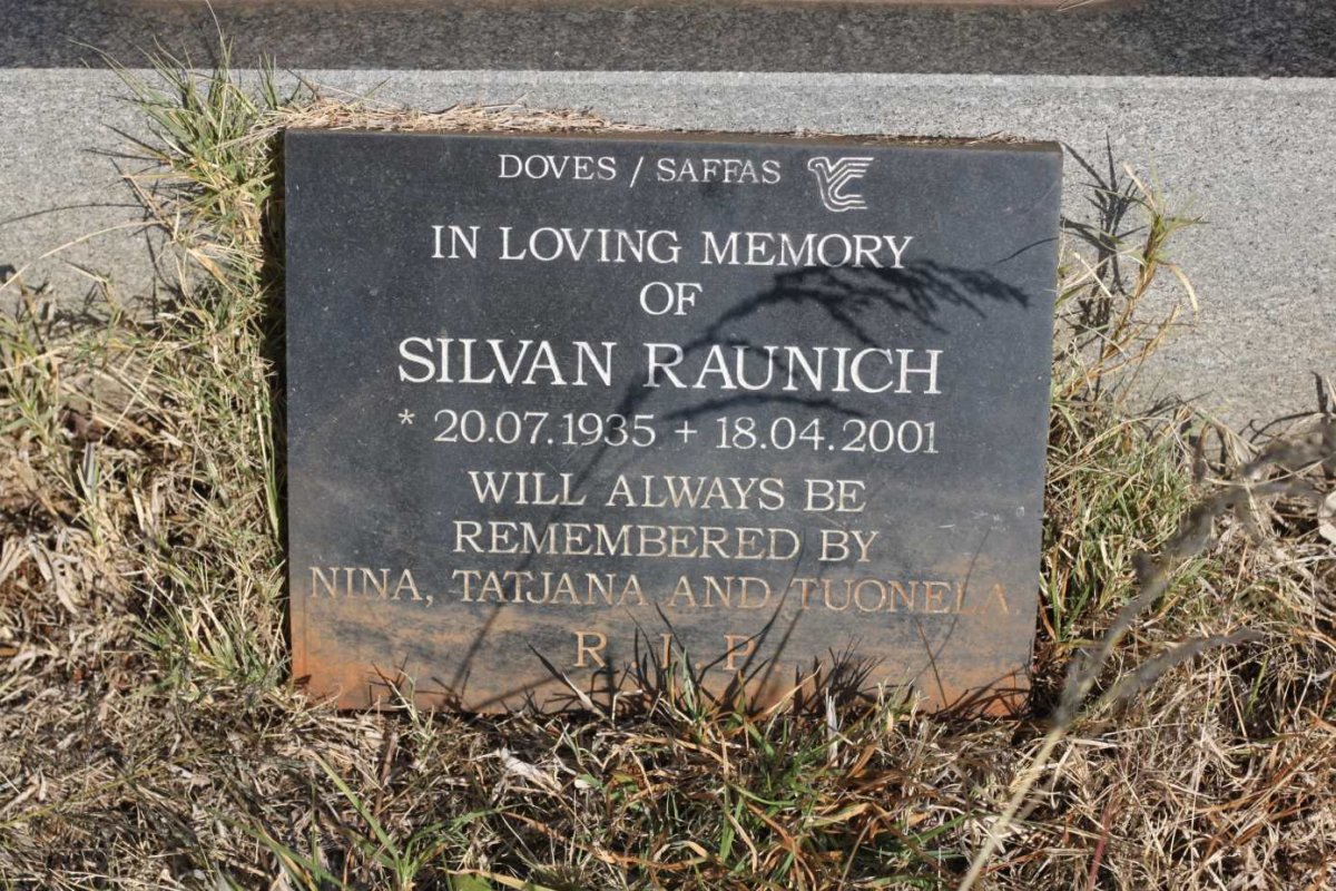 RAUNICH Silvan 1935-2001