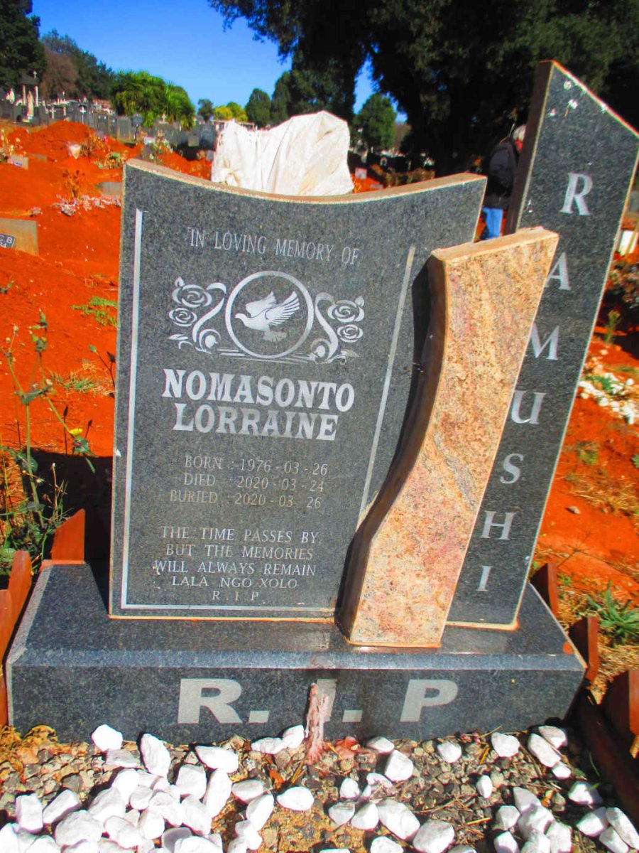 RAMUSHI Nomasonto Lorraine 1976-2020