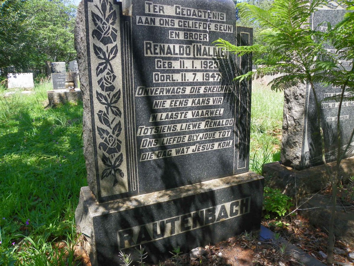 RAUTENBACH Renaldo 1923-1947