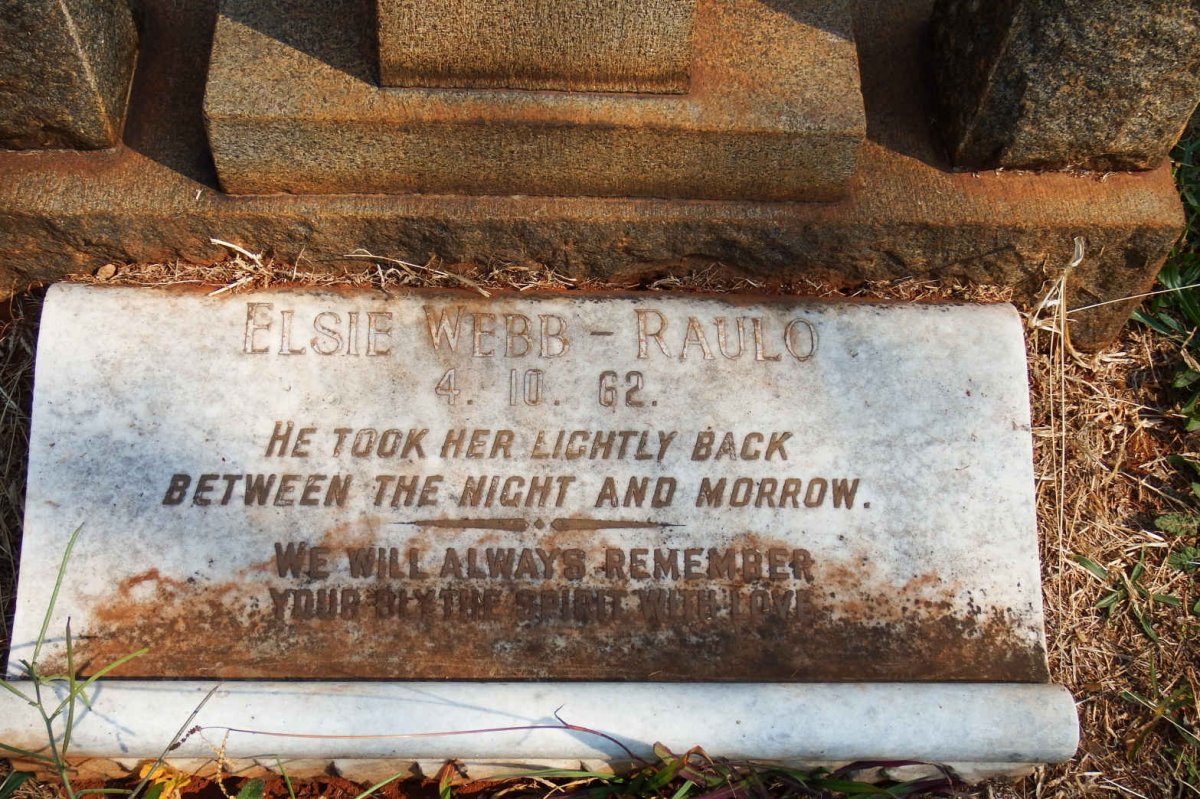 RAULO Elsie, Webb -1962