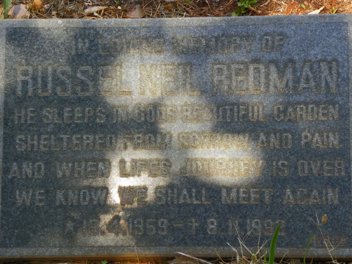 REDMAN Russel Neil 1959-1992