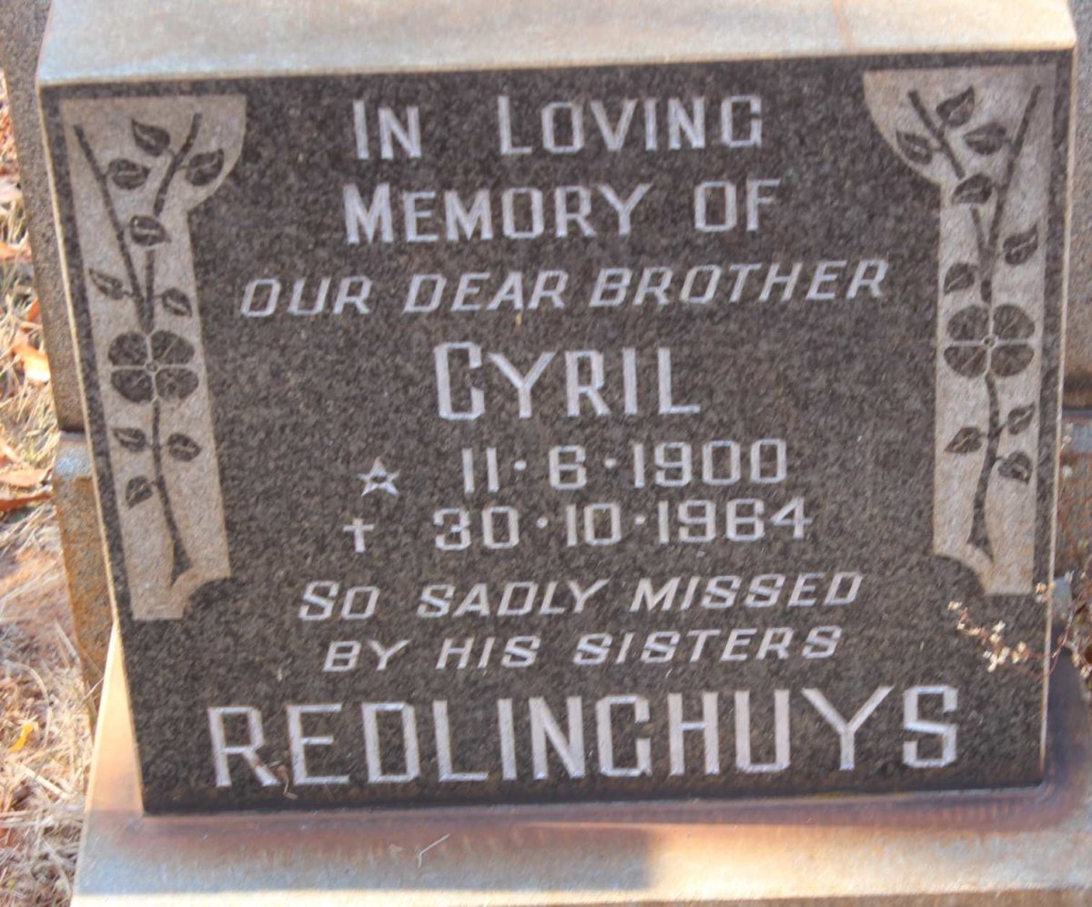 REDLINGHUYS Cyril 1900-1964