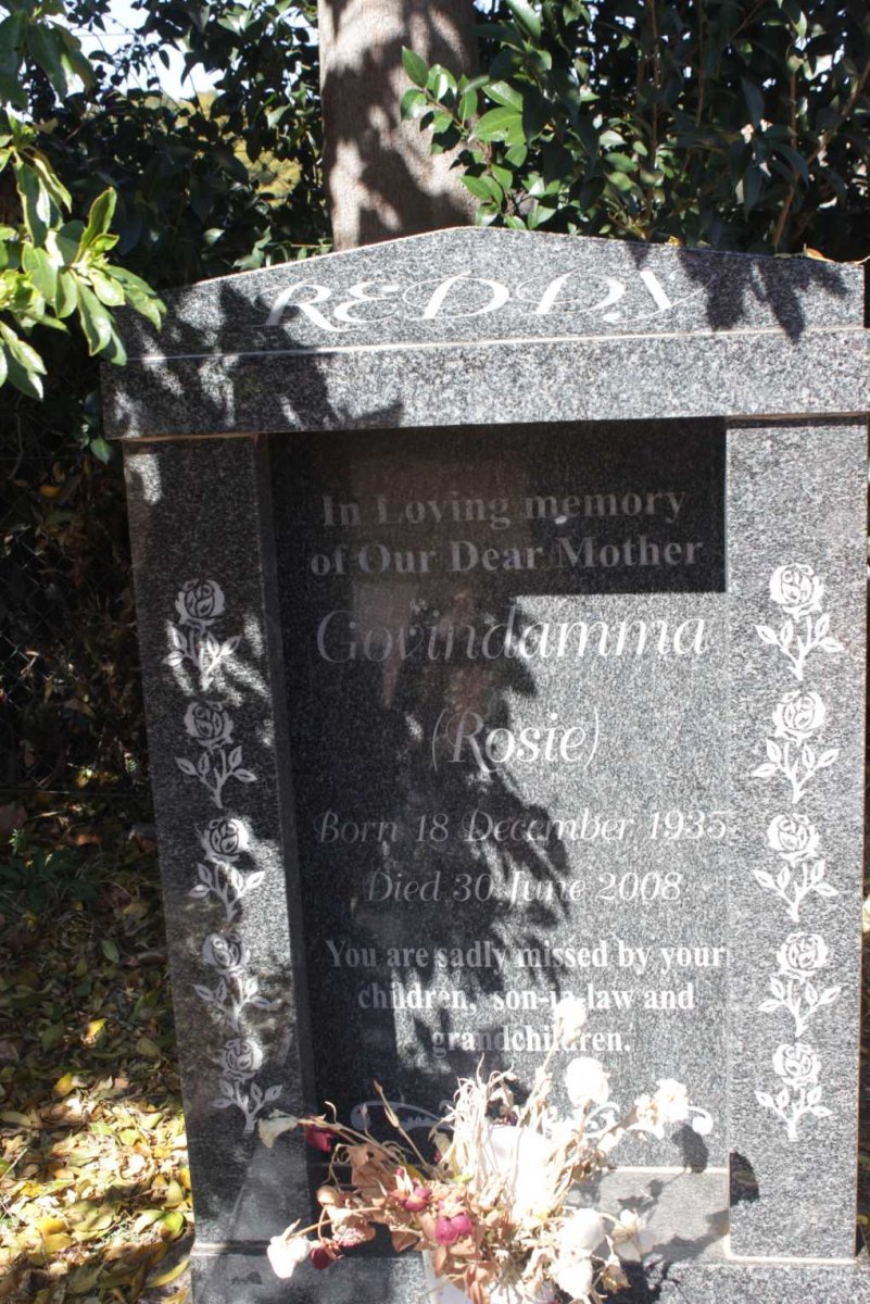 REDDY Govindamma 1935-2008