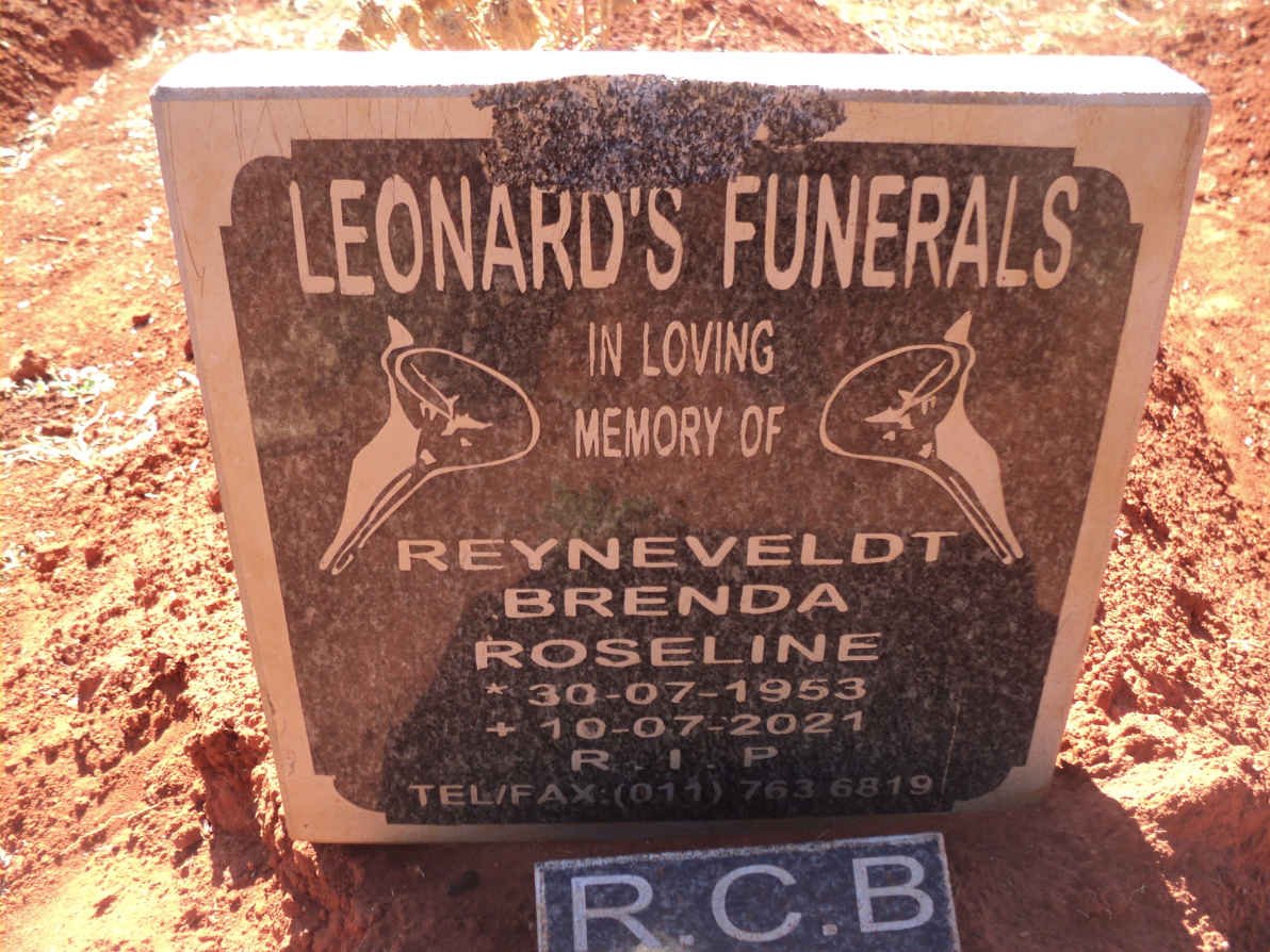 REYNEVELDT Brenda Roseline 1953-2021