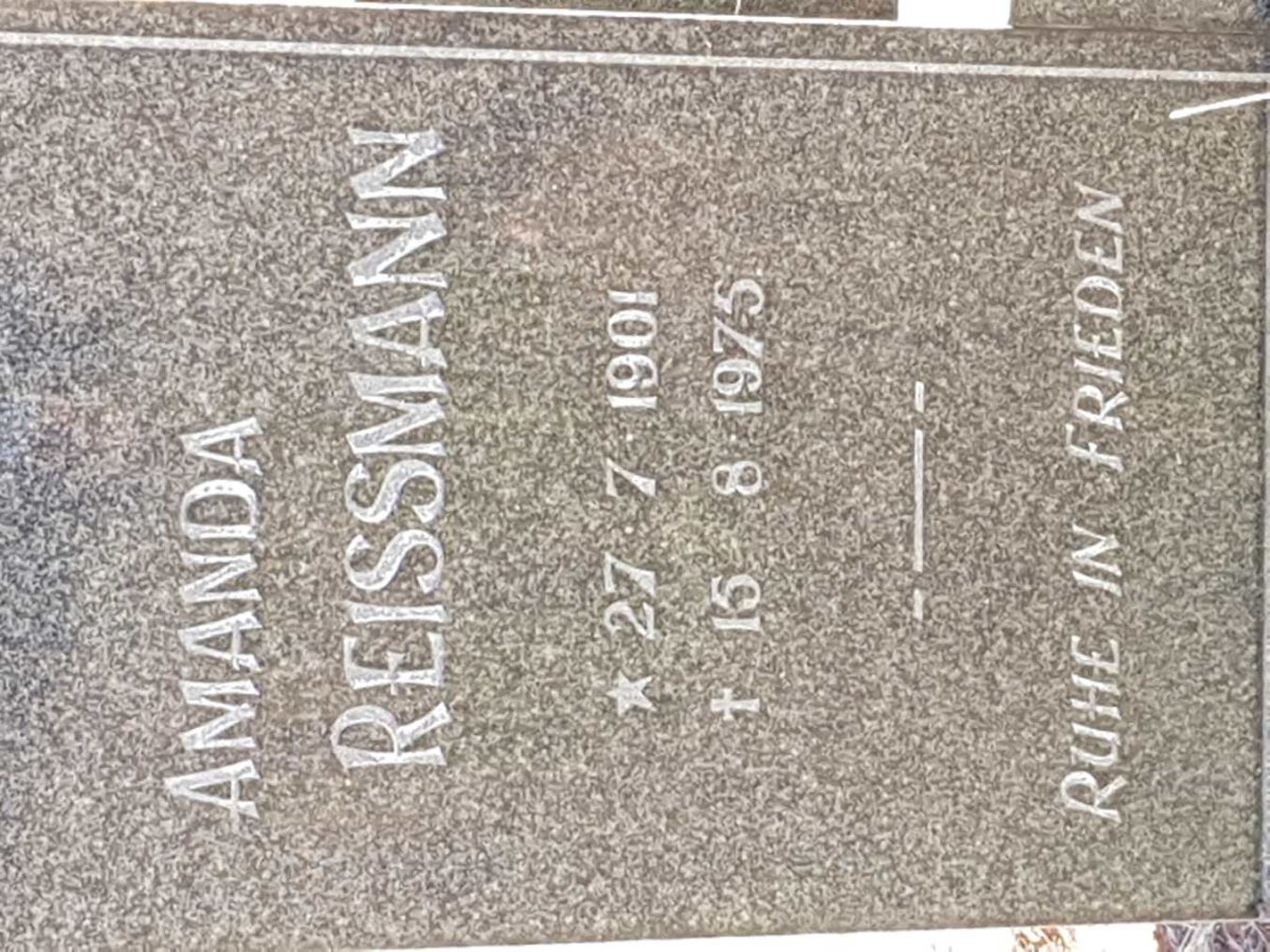 REISSMANN Amanda 1901-1975
