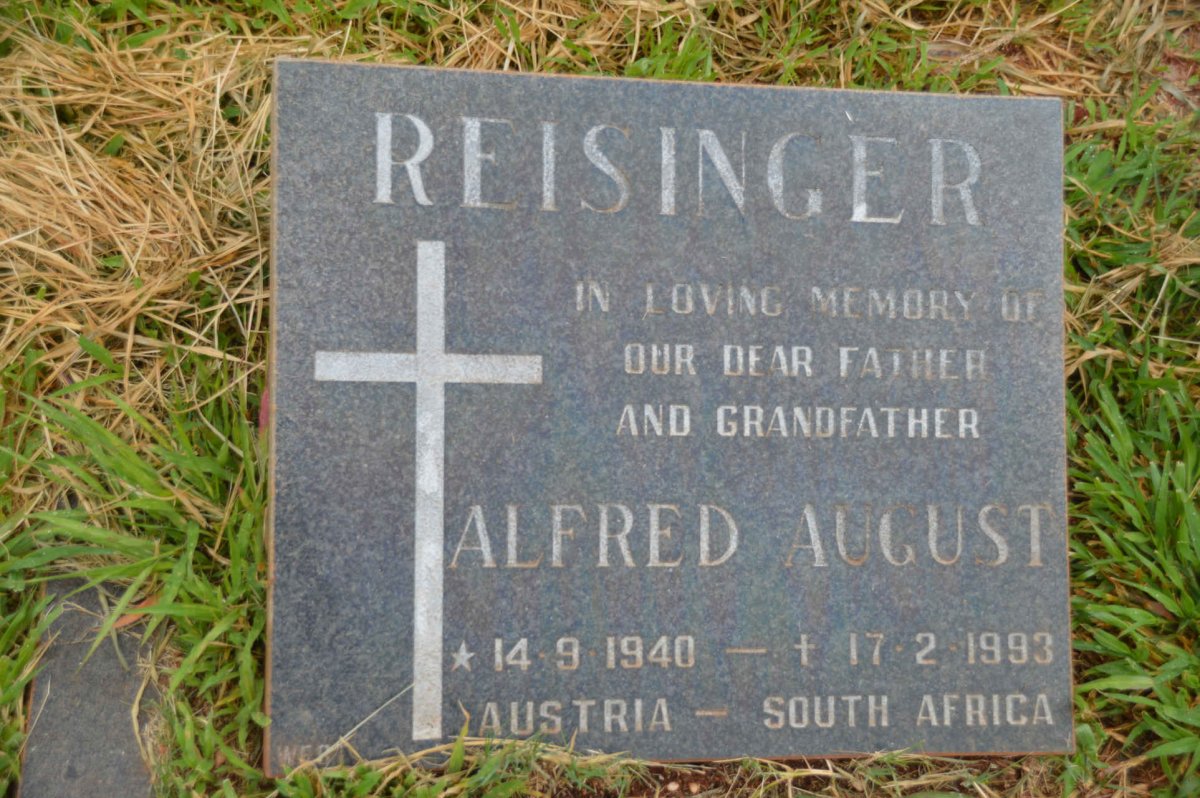 REISINGER Alfred August 1940-1993