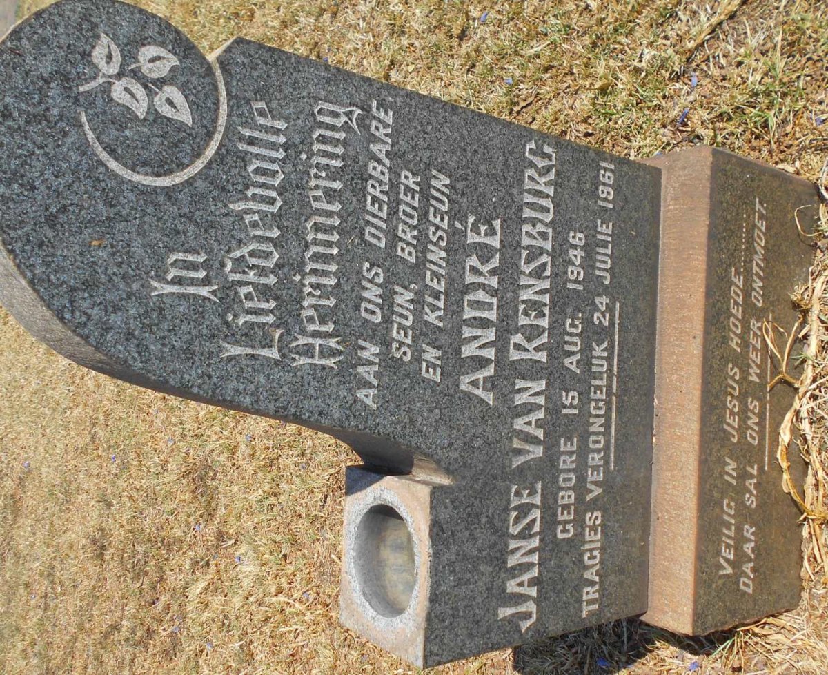 RENSBURG André, Janse van 1946-1961