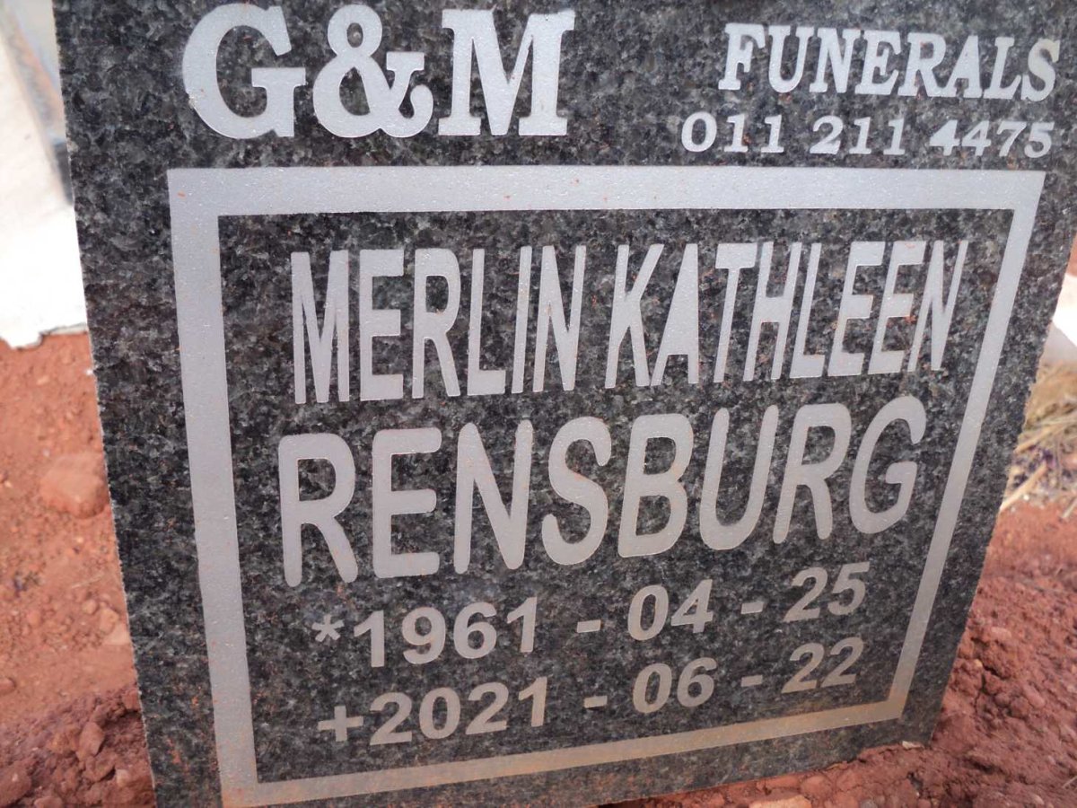 RENSBURG Merlin Kathleen 1961-2021