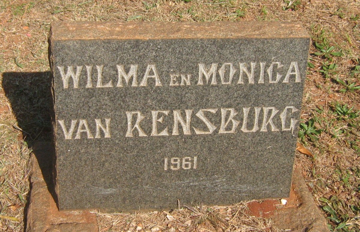 RENSBURG Wilma, van -1961 :: VAN RENSBURG Monica -1961