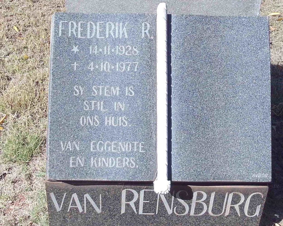 RENSBURG Frederick R., van 1928-1977