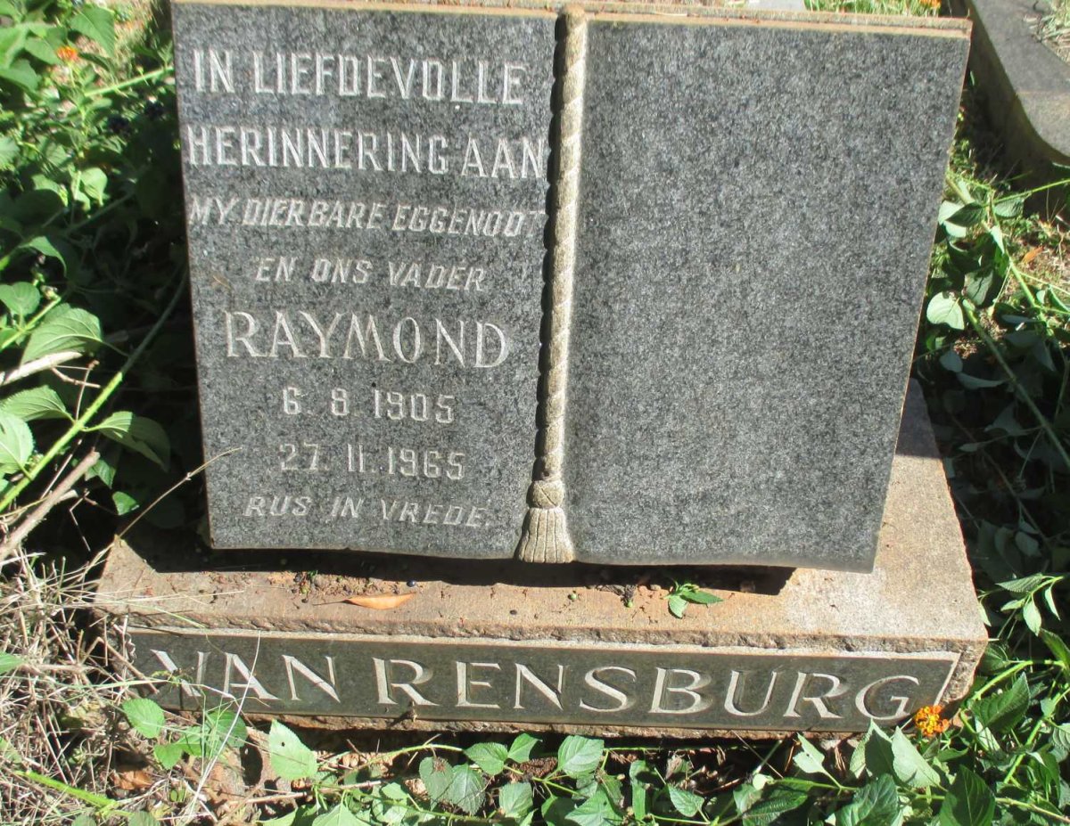 RENSBURG Raymond, van 1905-1965