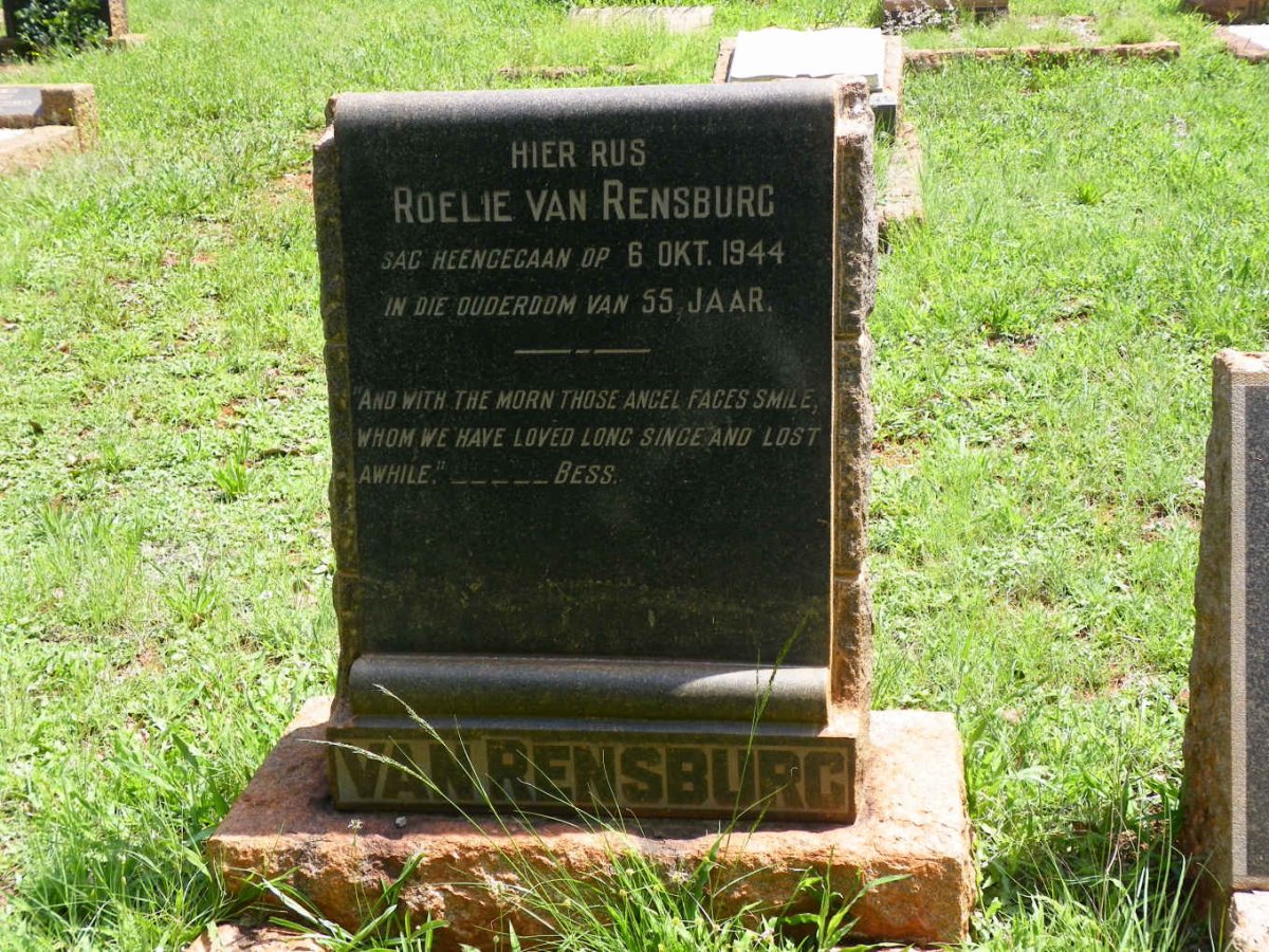 RENSBURG Roelie, van -1944