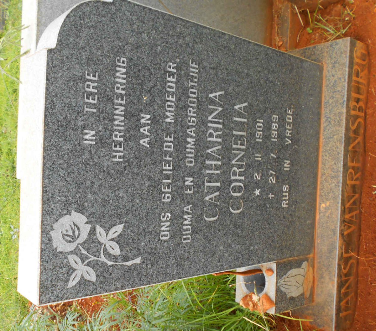 RENSBURG Catharina Cornelia, Janse van 1901-1989