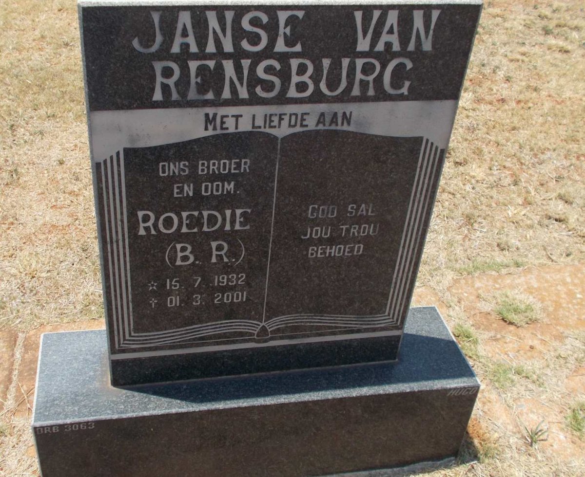 RENSBURG B.R., Janse van  1932-2001