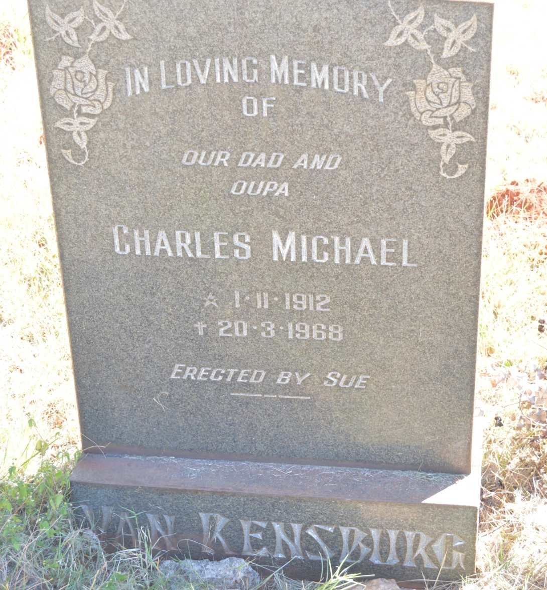 RENSBURG Charles Michael, van 1912-1968