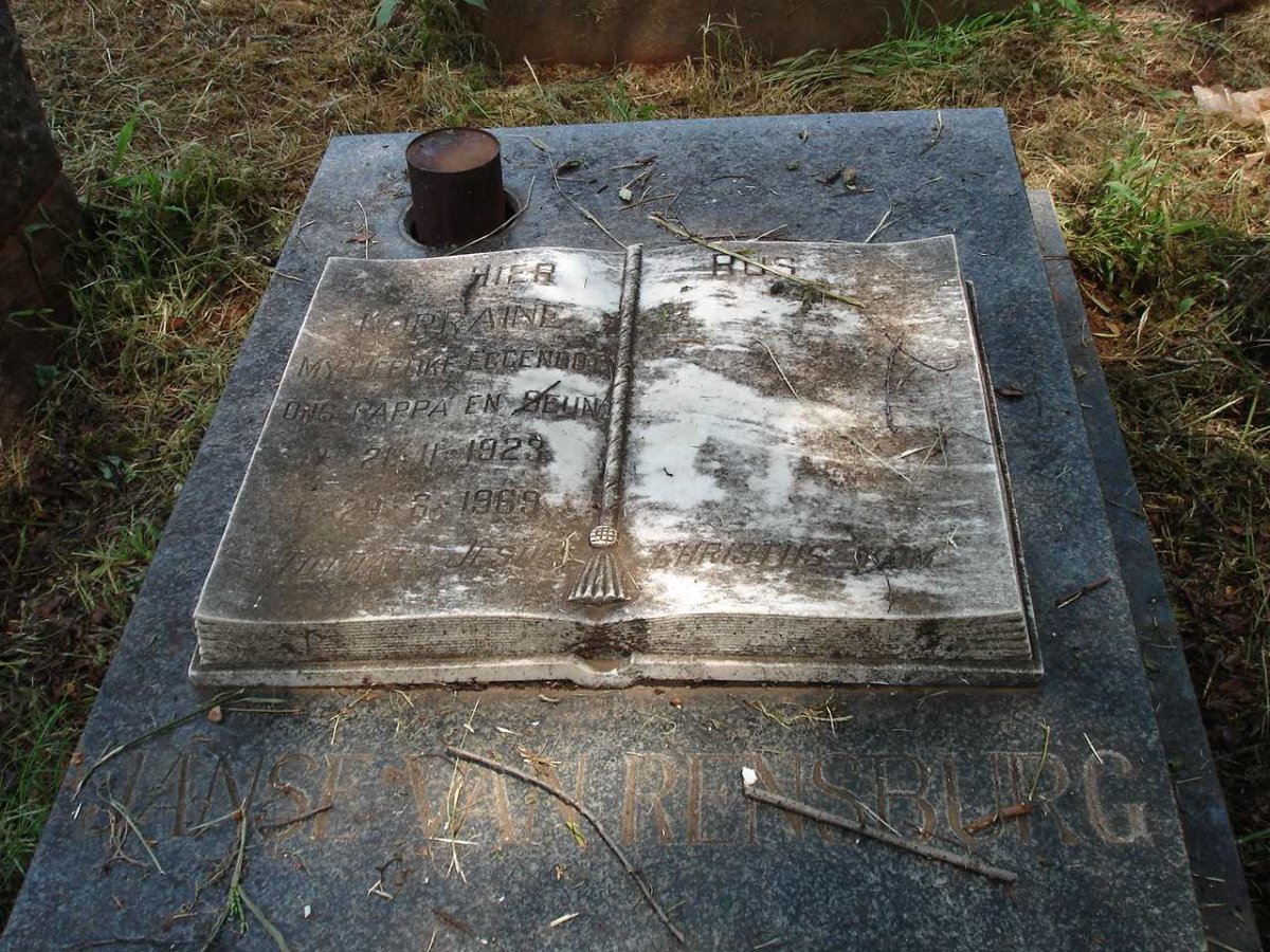 RENSBURG Lorraine, Janse van 1923-1969