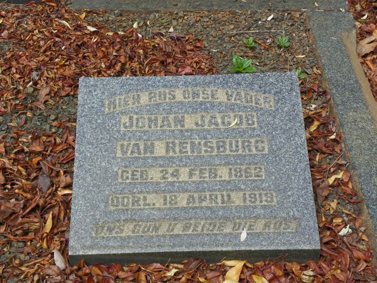 RENSBURG Johan Jacob, van 1862-1919