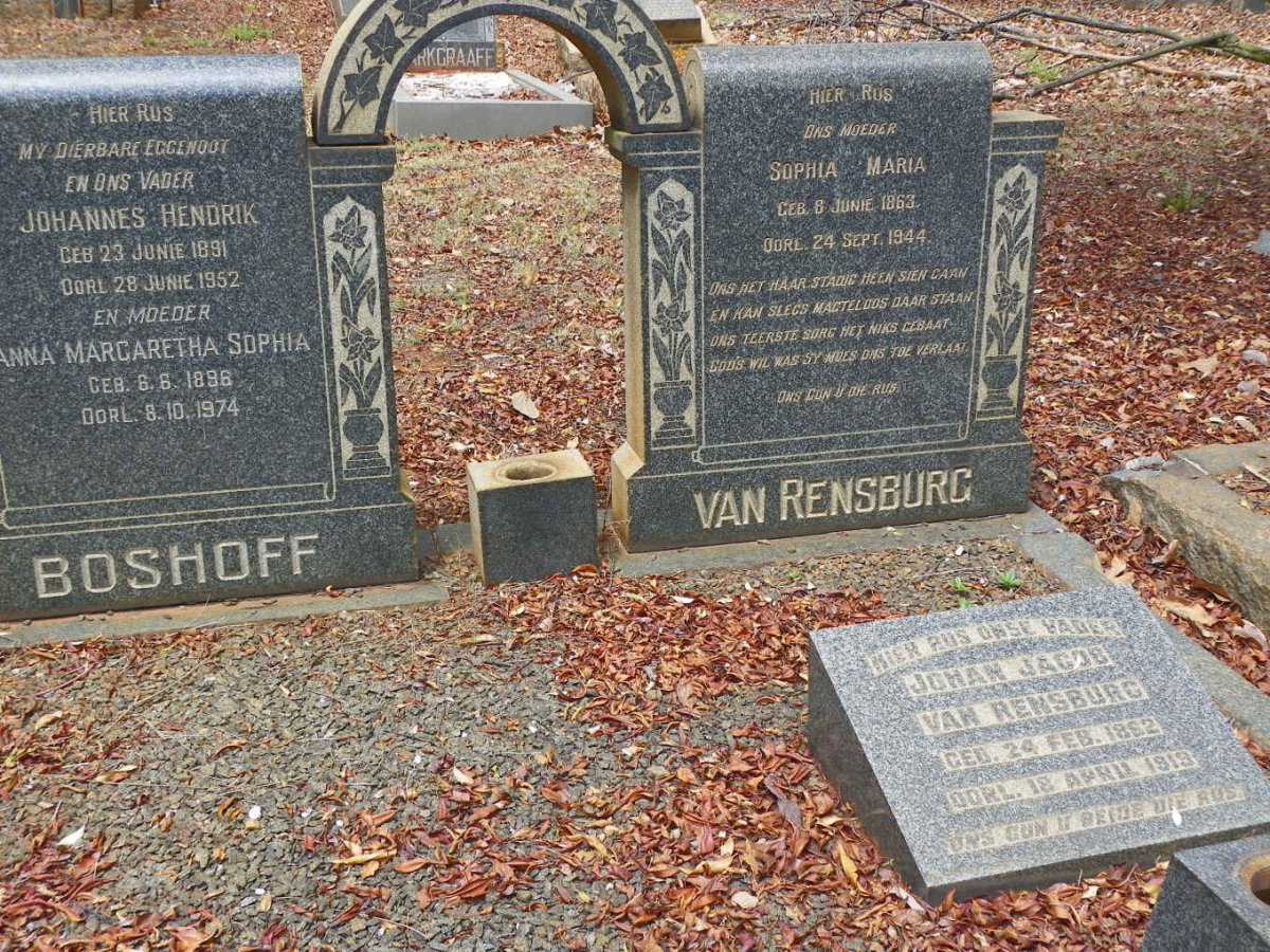 VAN RENSBURG :: BOSHOFF