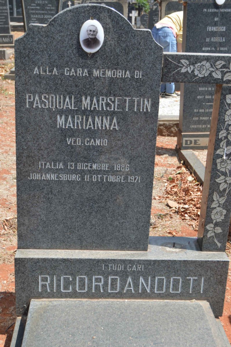 RICORDANDOTI Pasqual Marsettin Marianna 1886-1971