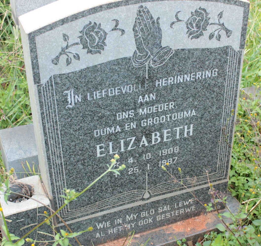 RISSEEUW Elizabeth 1900-1987