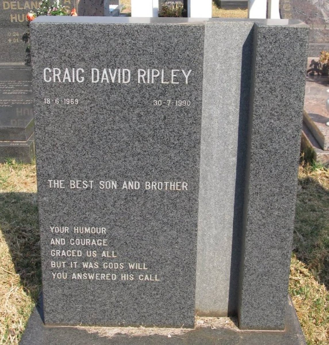 RIPLEY Craig David 1969-1990